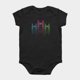 TIE Fighter neon Baby Bodysuit